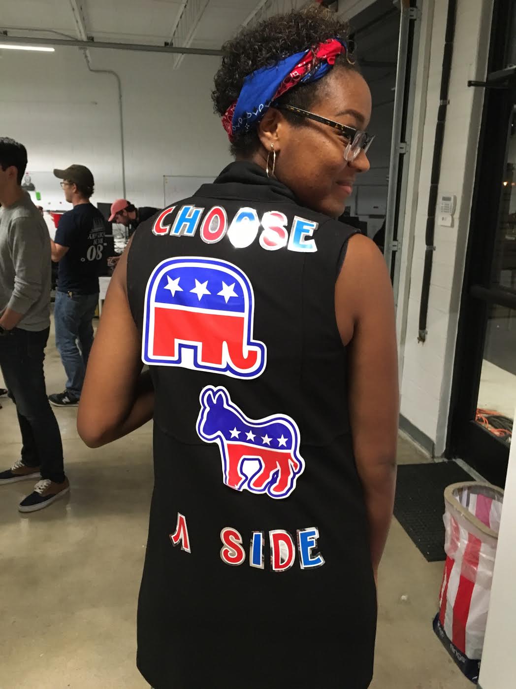 Latrece Moore at the First Presidential Debate Party at Harris Media, LLC